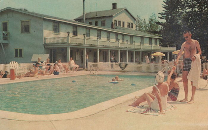 Au Sable Ranch and Ski Resort (Au Sable Ski Ranch) - Vintage Postcard